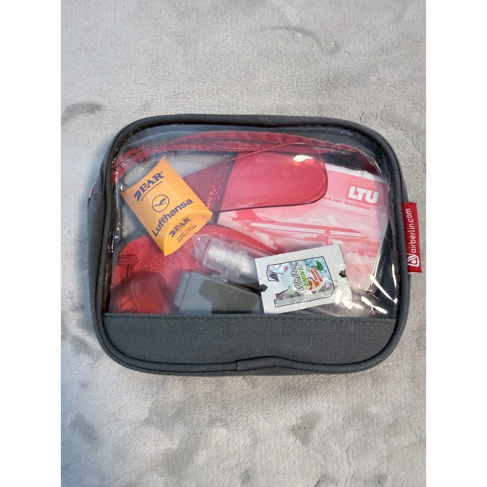 Vintage Air Berlin Lufthansa LTU Airline Amenity Kit Travel Set Unused